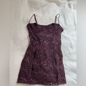 Lucy in the sky Sequin Lace Bodycon Dress | NEVER WORN | size: S